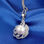 colgantes con perla grande y circónes cristales en plata 925 - 1