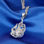 colgantes con perla grande y circónes cristales en plata 925 - Foto 3