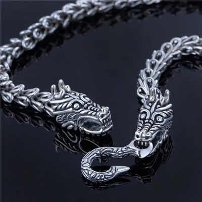 collar de dragón gargantilla de plata para caballero collar hombre - Foto 5