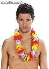 Collar hawaiano multicolor lujo