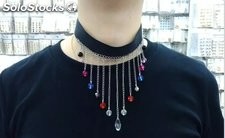 Collares de fiesta al por mayor con piedras colores