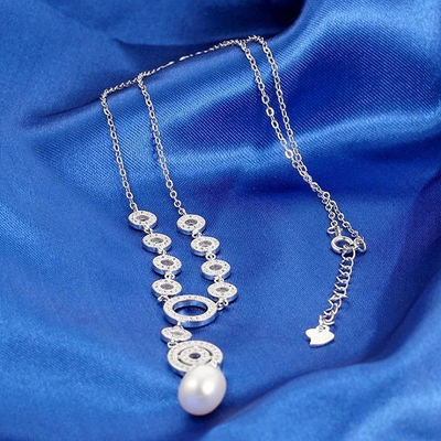 Collares perlas de largos en plata de moda - Foto 2