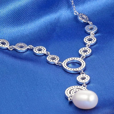 Collares perlas de largos en plata de moda - Foto 3