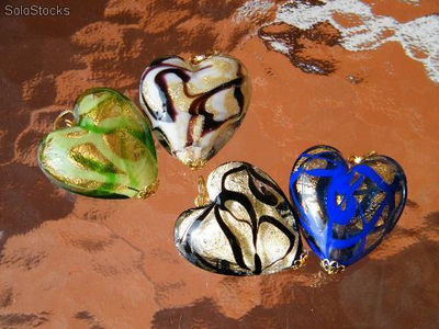 Collier en forme de coeur en verre de Murano - Sentimento - Photo 4