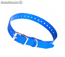 Collier pour chien - Ajustable avec boucle - 260-385 mm, bleu clair