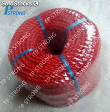 Color rojo polietileno cuerda y cuerda tigre para la venta