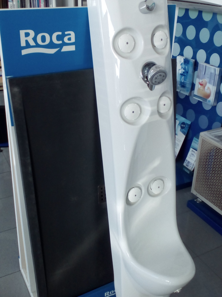 Columna de hidromasaje termostática AQUASTAR ROCA 2000mm Blanco