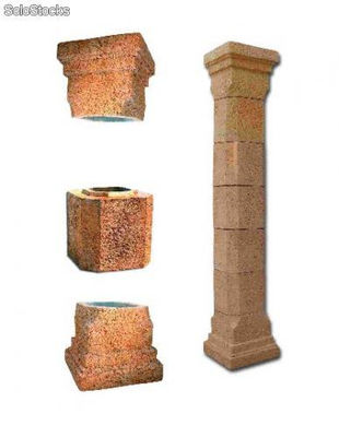 Columna de piedra artificial