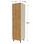 Columna despensero con 2 puertas con acabado roble vega, 235 cm(alto)60 - Foto 3