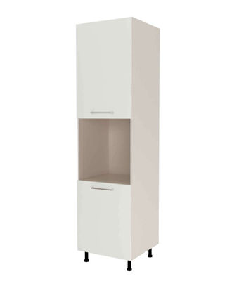 Columna horno con 2 puertas acabado en blanco mate, 235 cm(alto)60 cm(ancho)60