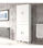 Columna para baño Kris de 4 puertas y 1 cajón acabado blanco brillo, 182 - Foto 4