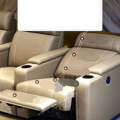 Combinación de sofá de cine en casa Sala audiovisual privada Cápsula espacial