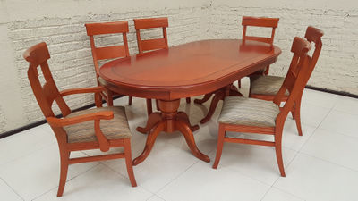 Comedor ovalado Tiffany para 8 sillas Casa Bonita Muebles - Foto 3