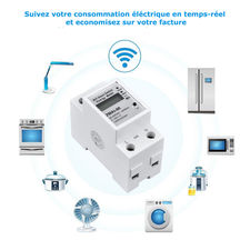 Commutateur intelligent WiFi de compteur d&#39;énergie intelligent Tuya