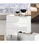 Comoda 3 Cajones Pekin en acabado blanco 76 cm(alto)80 cm(ancho)40 cm(largo) - Foto 3