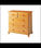 Cómoda de 5 cajones Altea en acabado madera maciza de pino color miel 75 - 1