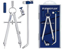 Compas staedtler micrometrico con alargadera tubo de minas adaptador universal