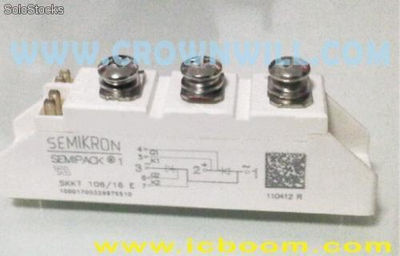 Componentes eletrônicos Skkt106/16e semikron, módulo