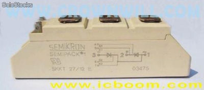Componentes eletrônicos Skkt27/12e semikron, módulo