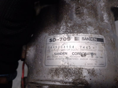 Compresor aire acondicionado / SD709 / sanden / 7443 / 4577821 para renault 19 c - Foto 5