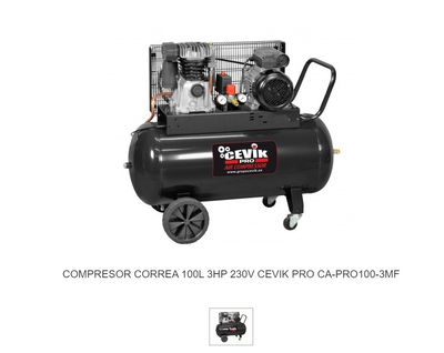 Compresor correa 100L 3HP 230V cevik pro ca-PRO100-3MF - Foto 3