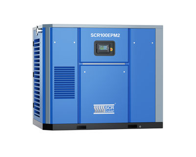 Compresor de tornillo lubricado SCR super eficiente de 50 hp, 440vca.