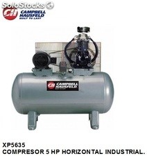 Compresor industrial 5 hp horizontal Campbell (Disponible solo para Colombia)