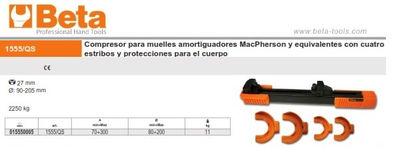 Compresor para muelles amortiguadores MacPherson Beta 1555/QS - Foto 2