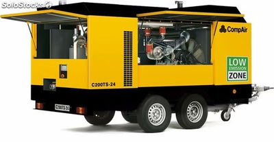 Compresor portátil de diesel de doble turbina CompAir C200TS-24-C270TS-9