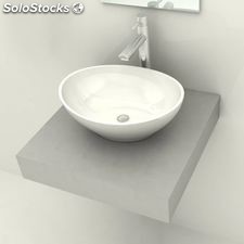 Comptoir en béton pour un lavabo de salle de bains