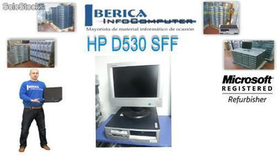 Computador hp d530 sff Pentium 4 2800 Mhz, 1024 mb Ram, 80 Gb hdd, dvd + tft 15&#39;