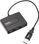 Concentrador USB 2.0 ultra mini de 4 puertos, negro - 1