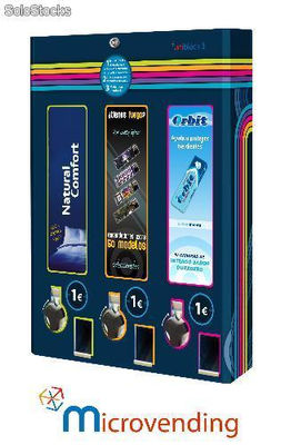 Condom, Chewing and Lighters vending machine 3 channels, uniblock3