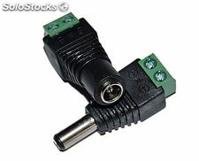 Conector de corriente cctv hembra