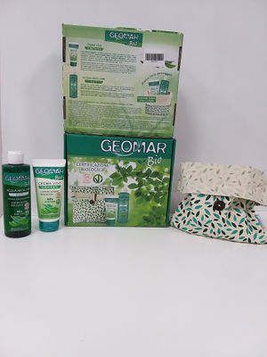 Confezione Geomar Bio crema viso + acqua micellare + pochette