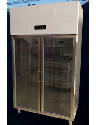 Congelador estático 2 puertas realizado en acero inox / temperatura negativa /