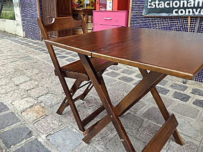 Conj mesa e 4 cadeiras dobráveis (preço atacado) - Foto 2