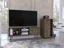 Conjunto Andorra, Mueble Para Tv Z 115 + Mueble Bar Bajo