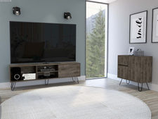 Conjunto Andorra, Mueble Para Tv Z 180 + Aparador Salon Z 80 Androrra