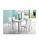 Conjunto cocina mesa blanca y 4 sillas Almudena color blanco., Color - - Foto 5