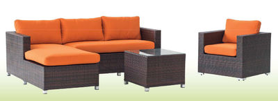 Conjunto de 1 sofa, 1 chaise longue, 2 sillones y 1 mesa De Jardín Tabana 7