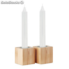 Conjunto de 2 velas madeira MIMO6320-40