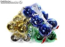 Conjunto de 6 bolas de Natal 7 centímetros