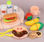 Conjunto de brinquedos de cozinha com simulação de som e luz infantil de 55 peça - Foto 3