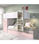 Conjunto de cama tren Orcera en rosa 150 cm(alto)243 cm(ancho)111 cm(largo) - 1