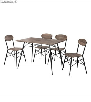 Conjunto Tarragona mesa y cuatro sillas para hostelería