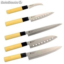 Conjunto de cuchillos japoneses para sushi