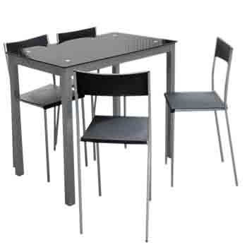 Conjunto de mesa + 4 sillas REFEZ