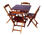 Conjunto de Mesas e 4 Cadeiras Dobráveis - Foto 3