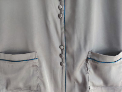 Conjunto de pijamas de seda satén para mujer 2 piezas camisa y pantalones - Foto 3